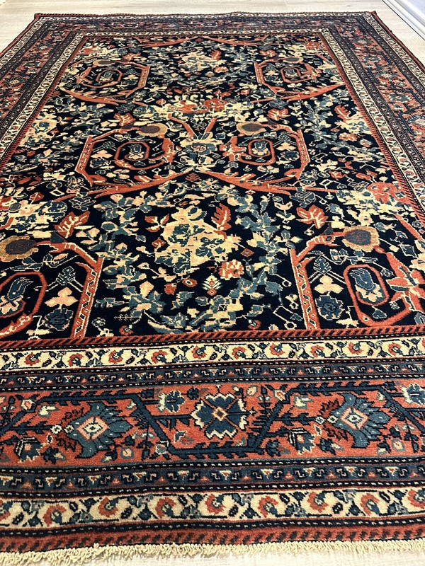 Antique Oriental Sarogh Sarouk Rug Mostofei Design Wool Carpet 4’11X6’8 gallery
