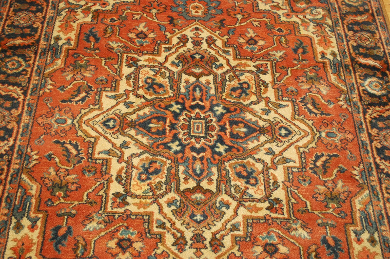 MINT AUTHENTIC AMERICAN KARASTAN ANTIQUE SERAPI PATTERN#744 RUG CARPET 4'3" X 6' gallery
