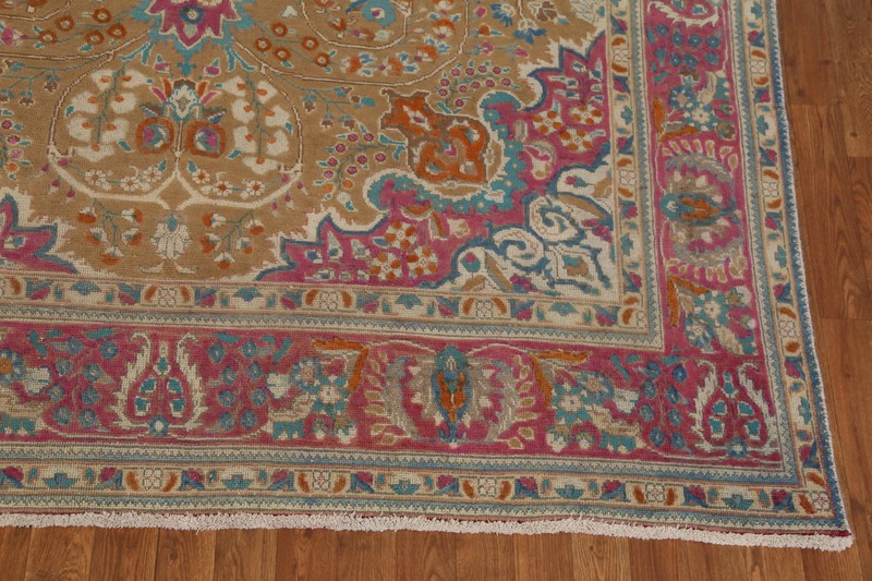 Over-Dyed Wool Floral Living Room Area Rug Vintage Traditional Carpet 7x10 gallery