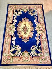 Vintage Oriental Asian Wool Rug, 4ft-11″ x 7ft-9″, pre-owned, great condition