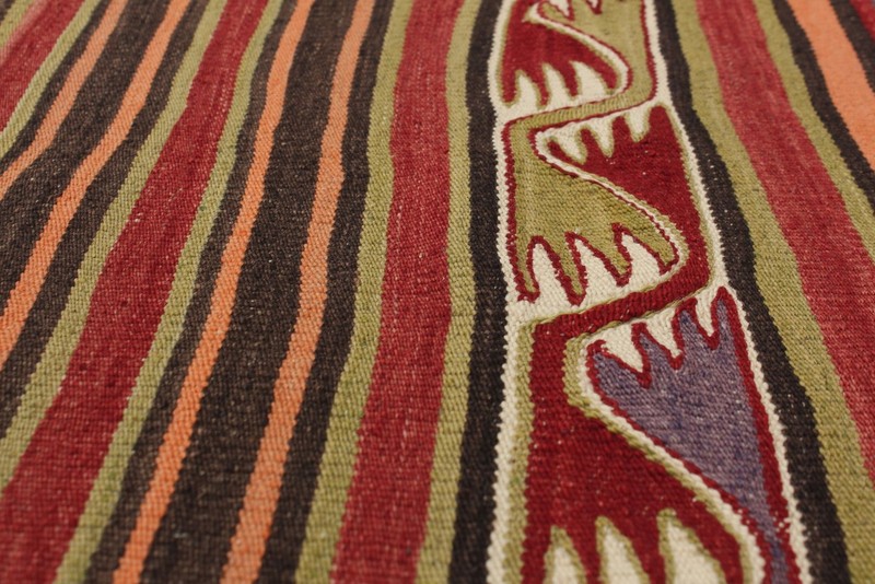 Vintage Hand Woven Area Rug 5'0" x 12'6" Traditional Wool Oriental Carpet gallery