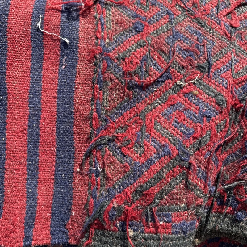 Vintage Hand Made Traditional Oriental red blue green 1750 mm x 2800 mm rug gallery