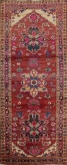 Vegetable Dye Vintage Tribal Hand-made 11 ft Runner Rug Traditional Carpet 4×11