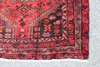 Bright Red Geometric Turkish 3' 12" x 6' 9" Red Hand Knotted Area Rug gallery