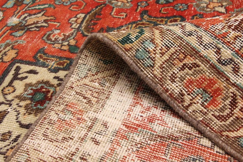 Vintage Hand-Knotted Area Rug 9'7" x 12'6" Traditional Wool Carpet gallery