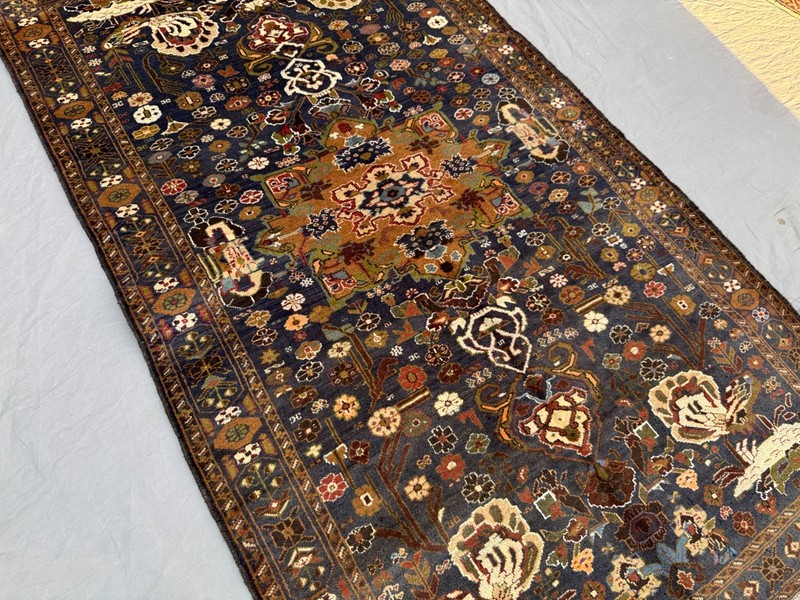 Vintage Afghan Rug 4'1x6'7 Hand-Knotted Wool Rare Tribal Oriental Floor Carpet gallery