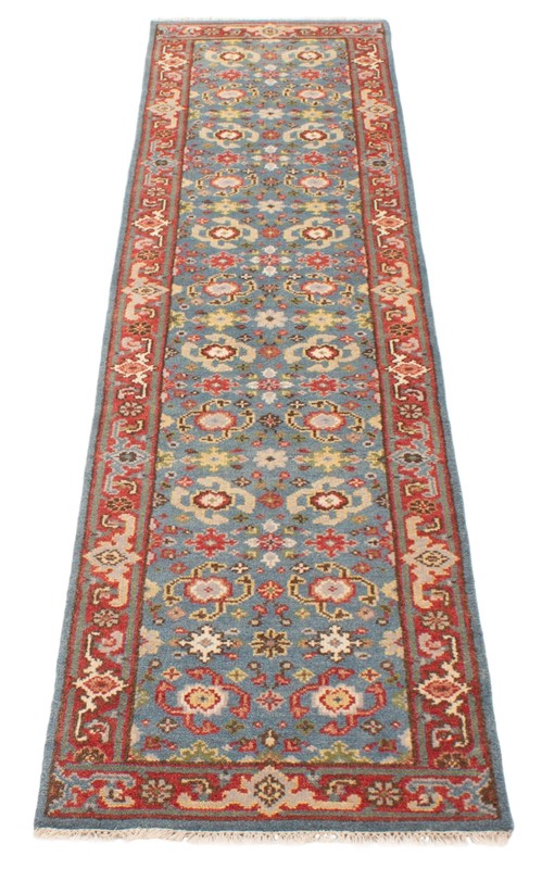 2'5" x 10'2" Vintage Hand-knotted Runner Rug Traditional Oriental Wool Carpet gallery