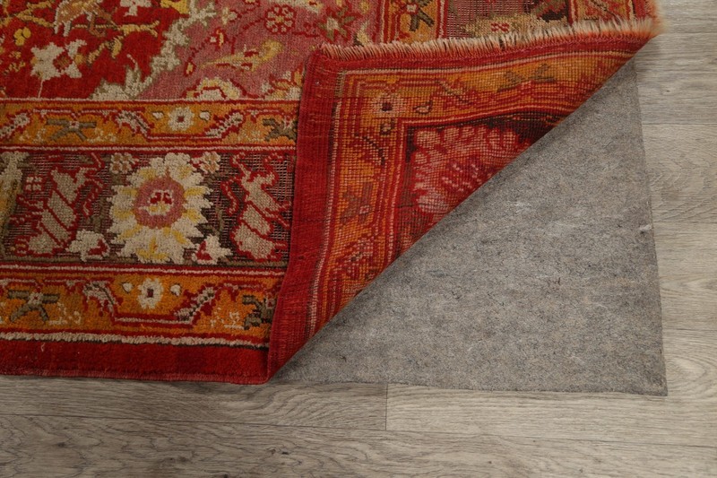 Pre-1900 Handmade Vegetable Dye Oushak Oriental Area Rug Antique Carpet 7x10 gallery
