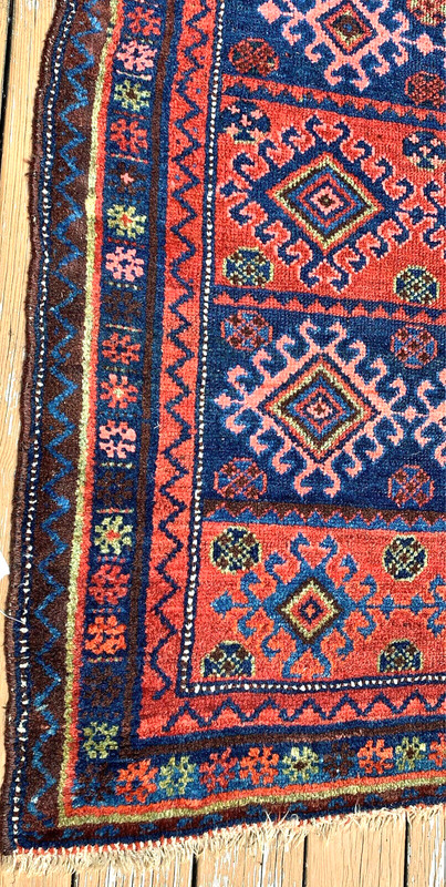 ANTIQUE KURD BIDJAR RUNNER Circa 1880 4X7FT gallery