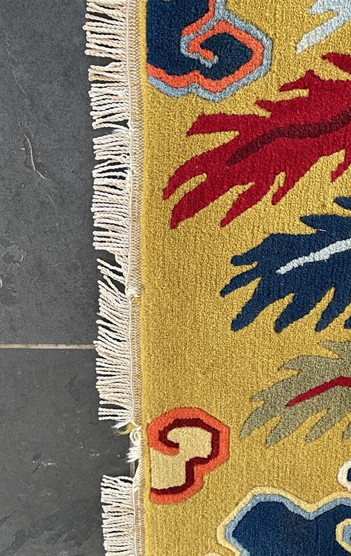Vintage Tibetan Dragon Rug Size 3'4''x5'7'' gallery