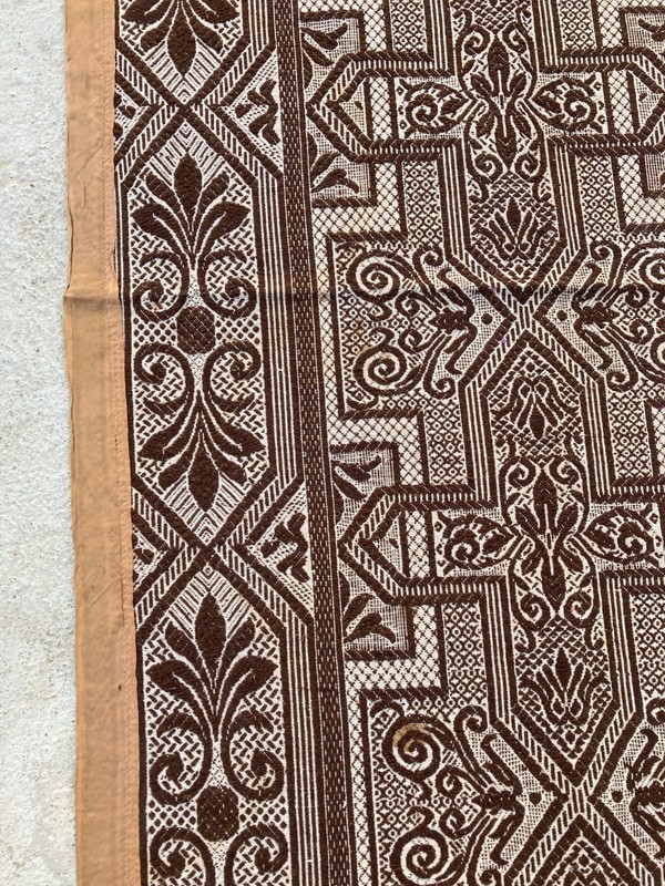 Vintage Handmade Geometric Floral Traditional Wool Flatweave Rug 220x167 cm gallery