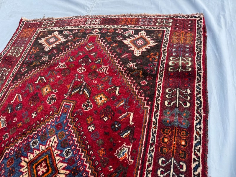 4x6 ft Hand Knotted Vintage Afghan Area Rug Oriental Medallion Geometric Carpet gallery