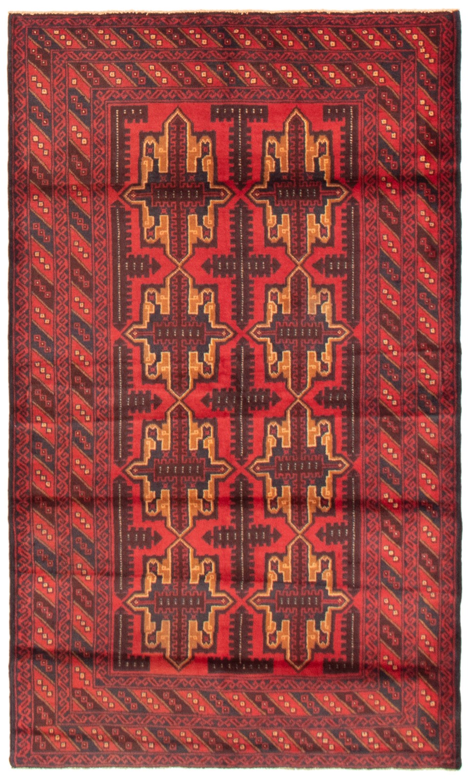 Traditional Vintage Hand-Knotted Area Rug 3'9" x 6'3" Oriental Wool Carpet gallery