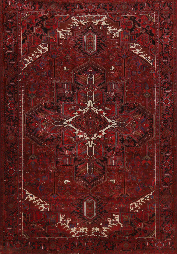 Nomad Hand-knotted Wool Heriiz Traditional Area Rug Living Room Carpet 10x13
