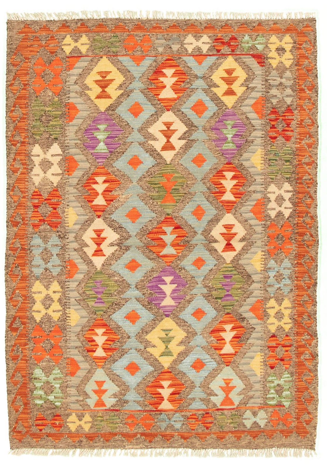 Vintage 4'1" x 5'9" Traditional Wool Hand Woven Oriental Area Rug gallery