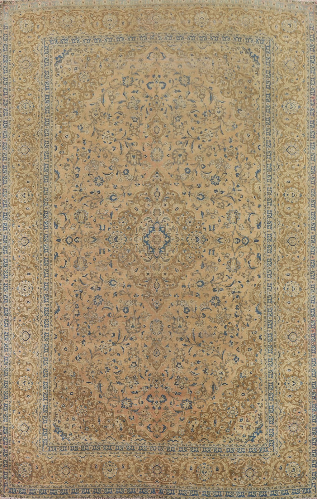Traditional Floral Peach Area Rug 9x13 Wool Hand-knotted Living Room Carpet gallery