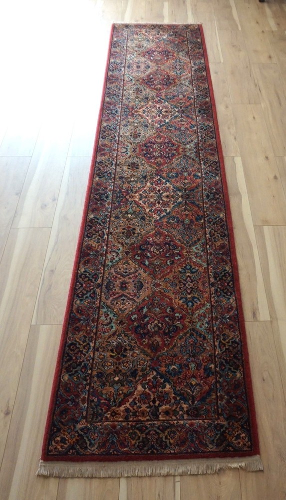 KARASTAN RUG RUNNER MULTICOLOR PANEL KIRMAN #700/717 2'6"x12'