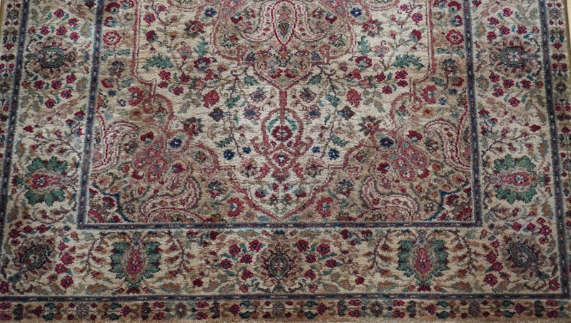 Karastan Rug 4'3" x 6' Ta' briz Medallion #900-909 Samovar Teawash Wool Rug gallery
