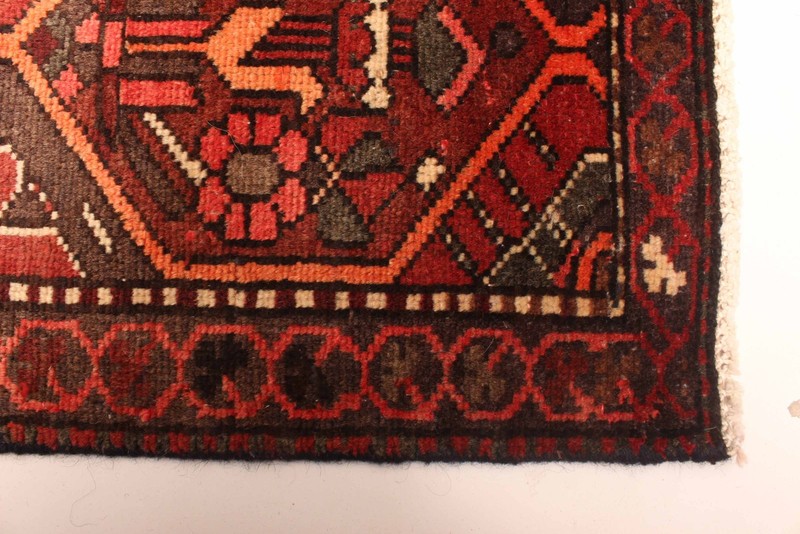 Vintage Geometric Area Rug 4'10" x 8'8" Traditional Hand-Knotted Wool Carpet gallery