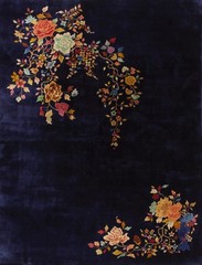 8X10 Antique Chinese Art Deco Wool Area Rug 1935