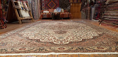 8x12ft Turkish Living Room Rug| Turkish Area Rug 8x12ft Natural Dyed Wool Carpet