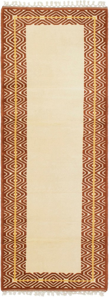 2'8" x 7'10" Vintage Hand-knotted Runner Rug Traditional Oriental Wool Carpet
