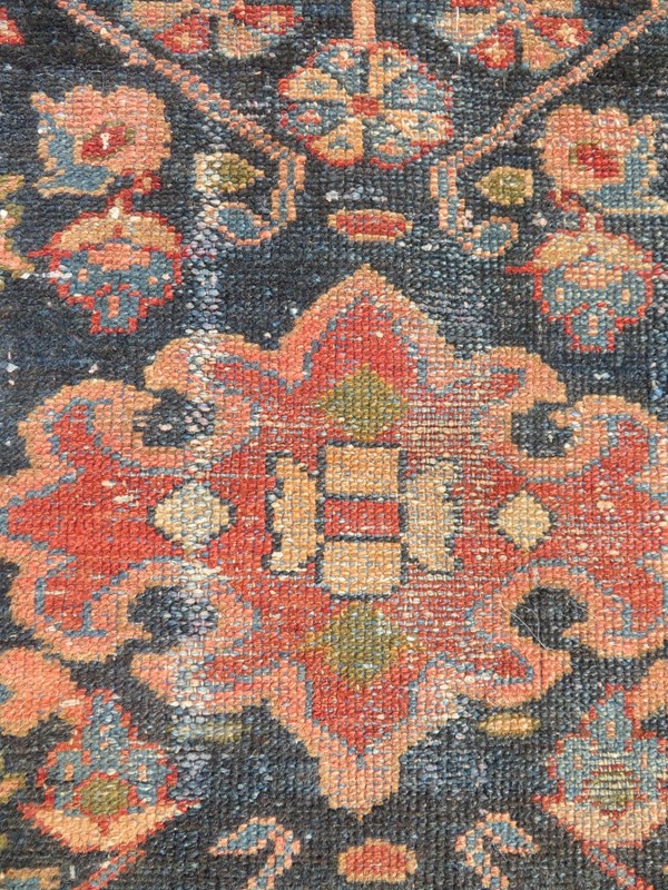 Authentic Distressed Antique Oriental Rug. 162cm X 110cm gallery