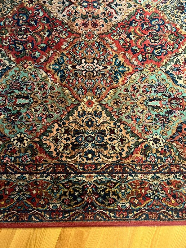 Karastan Wool Rug 700 Series 717 Kirman Multicolor ~ 5ft 9.5in X 9ft 2in gallery
