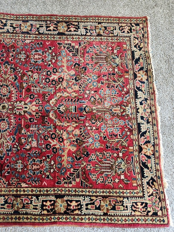 1920s Red Sarouk Rug 40' X 57" gallery