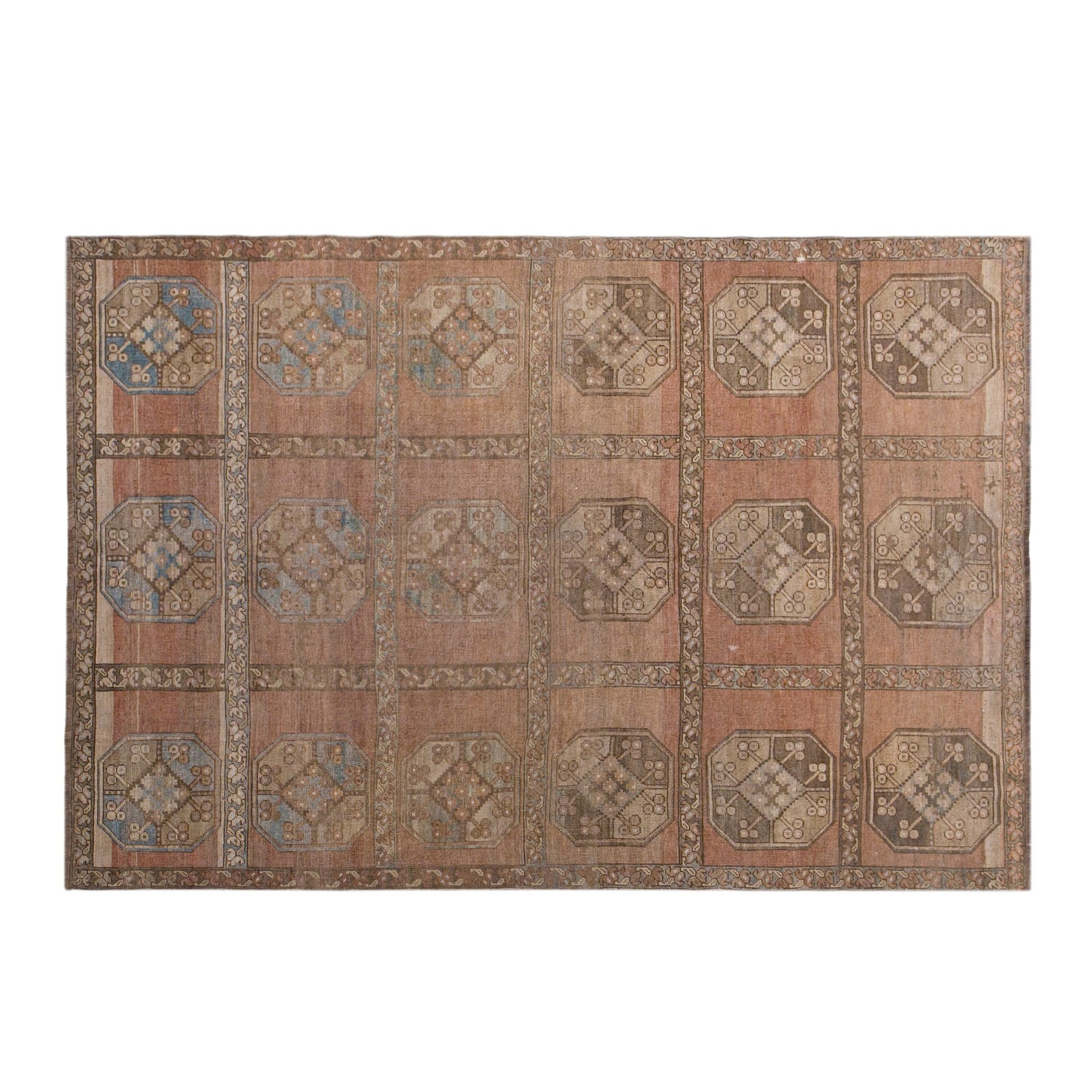 Vintage Anatolian Rug 5'7" x 8'2" (170x250 cm), 60+ Years Old Turkish Oushak Rug gallery