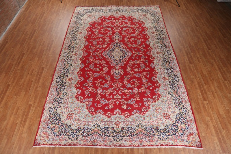 Living Room Hand-made Large Rug 10x15 Red Wool Medallion Vintage Classic Carpet gallery
