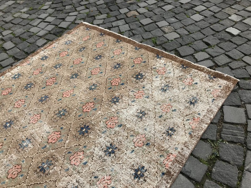 Handmade Rug Turkish Area Rug Vintage Rug Oushak Rug Antique Rug Bohemian Rug gallery