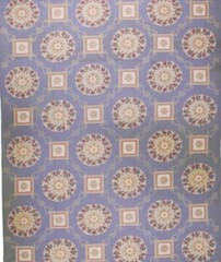 10 X 13 Aubusson Needle Point Wool Hand Crafted Area Rug Rare New Blue Elegant.
