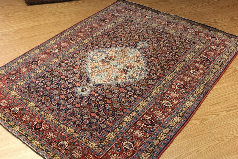 6'2" X 4'7" Late 19th Century Handmade Bidjar rug, Tribal authentic Natural Wool gallery