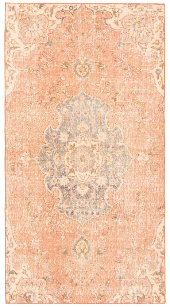 Traditional Vintage Hand-Knotted Area Rug 3'4" x 6'2" Oriental Wool Carpet