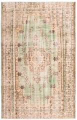 Vintage Hand-Knotted Carpet 6’5″ x 10’0″ Traditional Oriental Wool Area Rug
