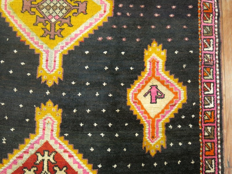 Vintage Turkish Ushak Oushak Kars Gallery Rug Size 5'7''x14'3'' gallery