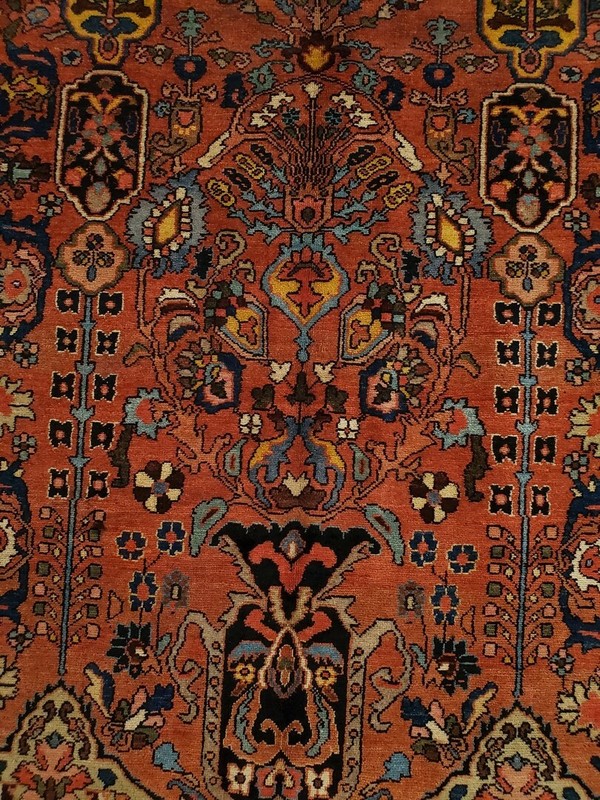 Antique HAMADAN Wide & Long runner Red - 5'10" x 17'6" gallery