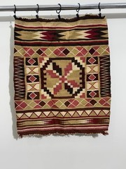 Antique Scandinavian wool Woven Rug in beautiful colour Gift item 55 x 45 Cm