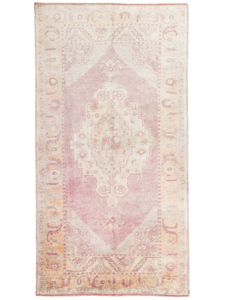 Muted Turkish Oriental Area Rug 4.2x8.6 ft Vintage Oushak Large Wide Runner