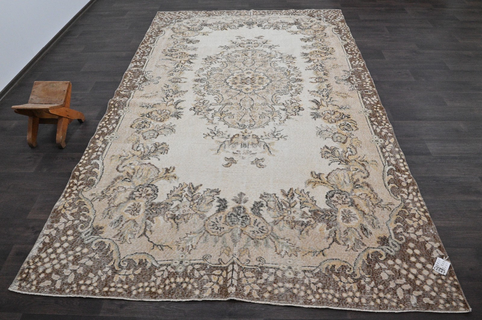 Oushak Turkish Vintage Rug 6x10 Kilim Rug Anatolian Handmade Boho Decor BEIGE gallery