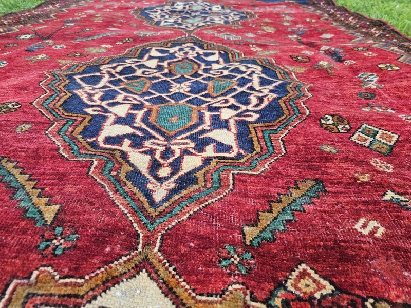 5.7 x 9.8 ANTIQUE KAZAK VINTAGE HERIZ RUG CAUCASIAN SERAPI OUSHAK KAZAK SHIRVAN gallery