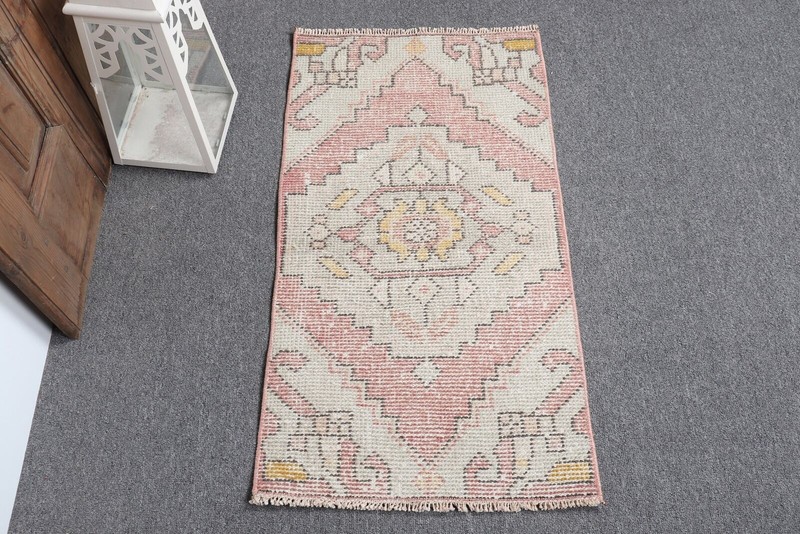 Turkish Rug, Oushak Rug, Vintage Rugs, Kitchen Rugs, 1.5x2.7 ft Small Rug gallery