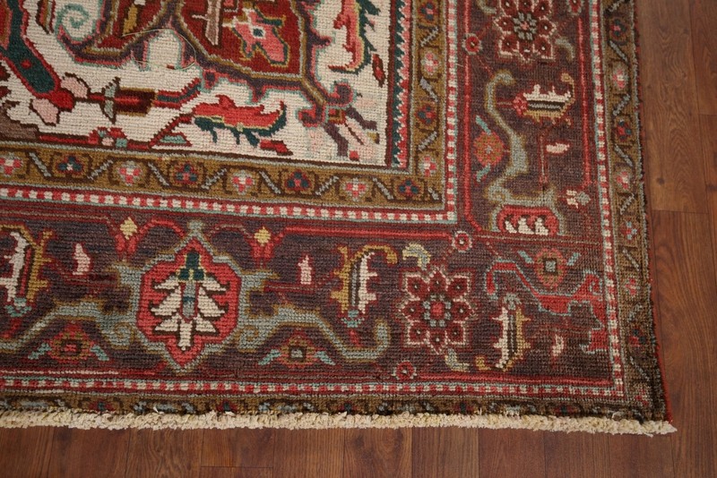 Hand-Knotted Vintage Area Rug 8x11 Ft Traditional Medallion Oriental Wool Carpet gallery