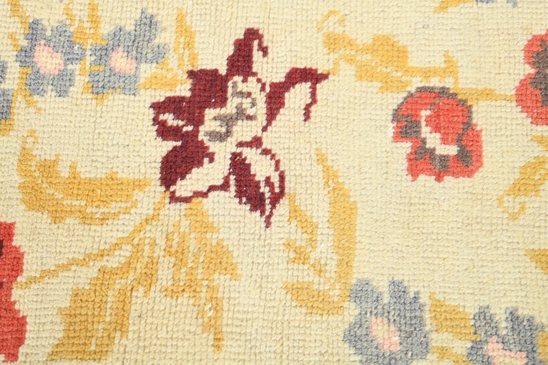 Turkish Rug Runner Hand-Knotted Carpet Vintage Runner Oushak Rug 3x9 ft,1219 gallery