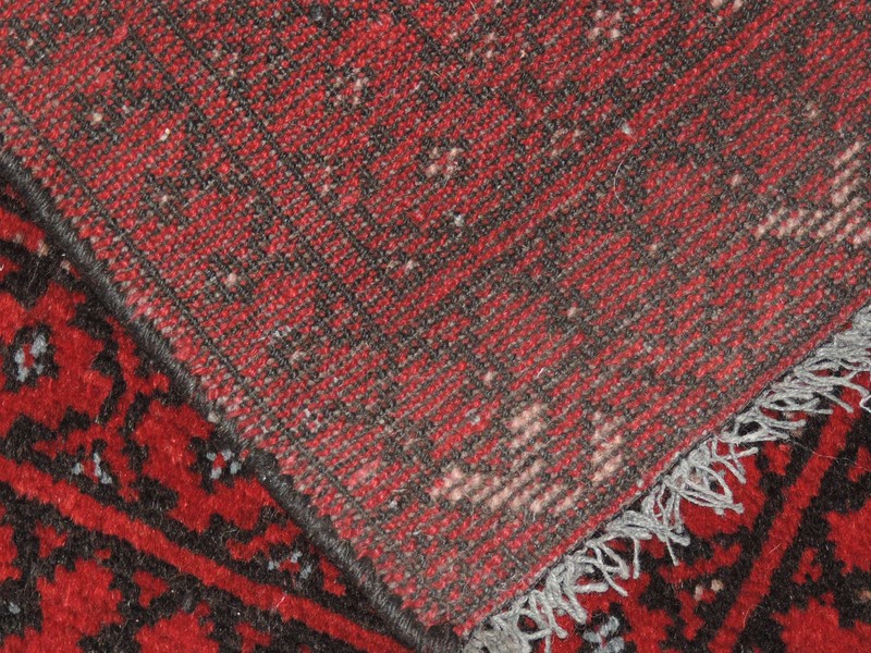 18" x 22" Handmade Afghan Bokharra Wool Rug gallery