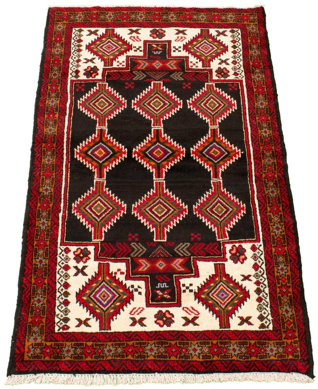 Vintage Traditional Hand-Knotted Area Rug 3'4" x 6'2" Oriental Wool Carpet gallery