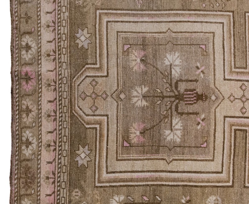 195x400 cm Kurdish Kars Runner Rug – Large Vintage Rug – 6'4" × 13'1" gallery