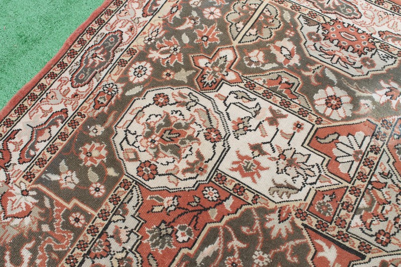 Turkish Rug 77''x114'' Vintage Light Muted Color Rug Oushak Carpet 196x292cm 6x9 gallery