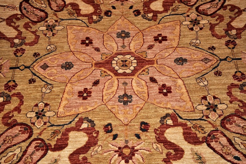 FINE FARHANN DESIGN WOOL/SILK 11x8 ft. New handmade FLORAL FINE QUALITY Rug gallery